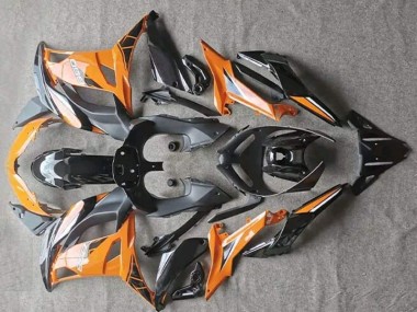 Glänzend Orange Schwarz 17-19 Kawasaki EX650 Motorrad Verkleidung