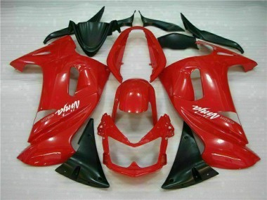 Glänzend Rot 06-08 Kawasaki EX650 Motorrad Verkleidung