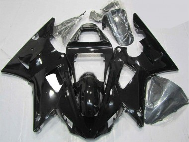 Glänzend Schwarz 00-01 Yamaha YZF R1 Motorrad Verkleidung