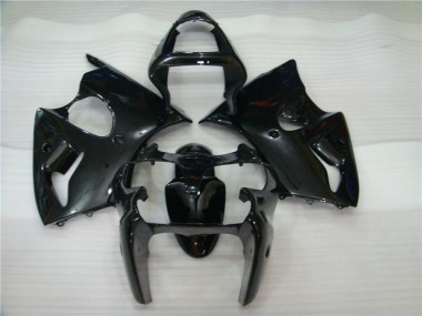 Glänzend Schwarz 00-02 Kawasaki ZX6R Motorrad Verkleidung