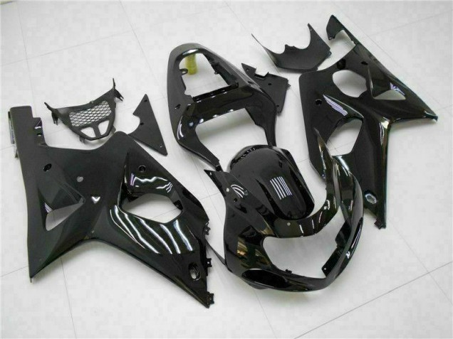 Glänzend Schwarz 00-02 Suzuki GSXR 1000 Motorrad Verkleidung Glänzend Schwarz 00-02 Suzuki GSXR 1000 Motorrad Verkleidung