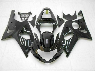 Glänzend Schwarz 00-02 Suzuki GSXR 1000 Motorrad Verkleidung