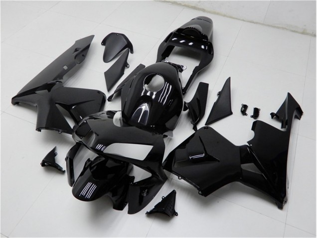 Glänzend Schwarz 03-04 Honda CBR600RR Motorrad Verkleidungen Glänzend Schwarz 03-04 Honda CBR600RR Motorrad Verkleidungen