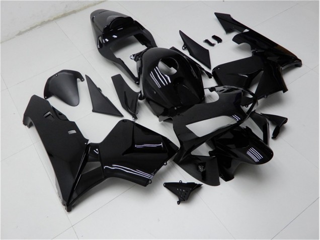 Glänzend Schwarz 03-04 Honda CBR600RR Motorrad Verkleidungen Glänzend Schwarz 03-04 Honda CBR600RR Motorrad Verkleidungen