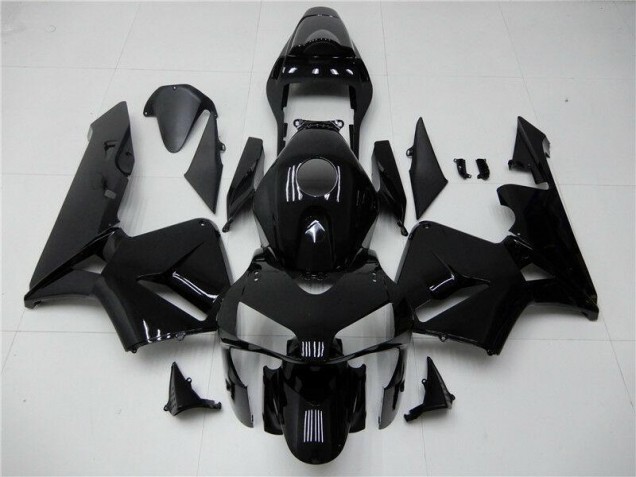 Glänzend Schwarz 03-04 Honda CBR600RR Motorrad Verkleidungen Glänzend Schwarz 03-04 Honda CBR600RR Motorrad Verkleidungen