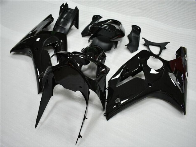 Glänzend Schwarz 03-04 Kawasaki ZX6R Motorrad Verkleidung Glänzend Schwarz 03-04 Kawasaki ZX6R Motorrad Verkleidung