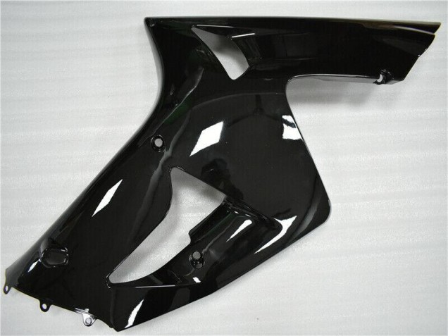 Glänzend Schwarz 03-04 Kawasaki ZX6R Motorrad Verkleidung Glänzend Schwarz 03-04 Kawasaki ZX6R Motorrad Verkleidung