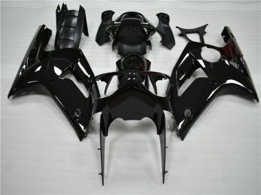 Glänzend Schwarz 03-04 Kawasaki ZX6R Motorrad Verkleidung