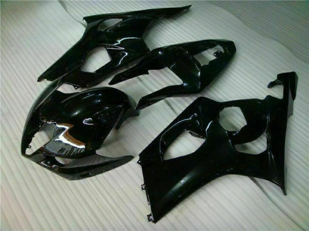 Glänzend Schwarz 03-04 Suzuki GSXR 1000 Motorrad Verkleidung Glänzend Schwarz 03-04 Suzuki GSXR 1000 Motorrad Verkleidung