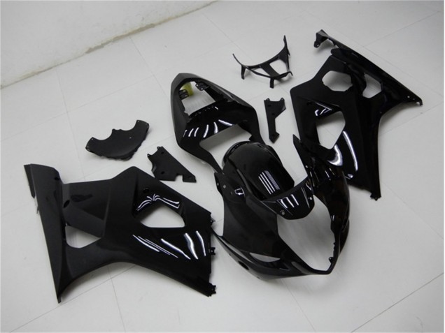 Glänzend Schwarz 03-04 Suzuki GSXR 1000 Motorrad Verkleidungen Glänzend Schwarz 03-04 Suzuki GSXR 1000 Motorrad Verkleidungen