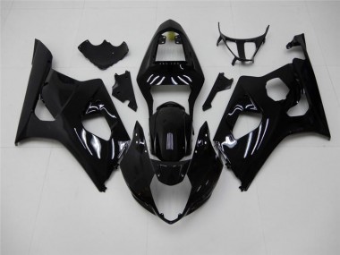 Glänzend Schwarz 03-04 Suzuki GSXR 1000 Motorrad Verkleidungen