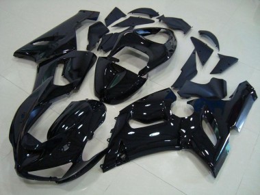 Glänzend Schwarz 05-06 Kawasaki ZX6R Motorrad Verkleidung