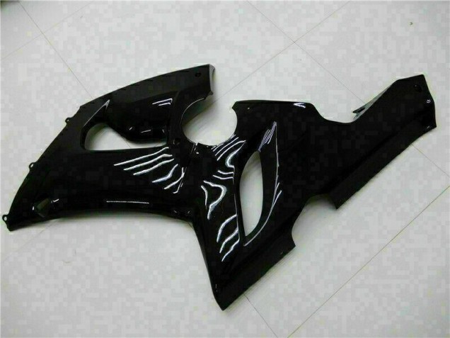 Glänzend Schwarz 05-06 Kawasaki ZX6R Motorrad Verkleidungen Glänzend Schwarz 05-06 Kawasaki ZX6R Motorrad Verkleidungen