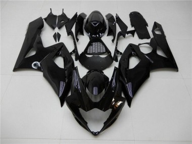 Glänzend Schwarz 05-06 Suzuki GSXR 1000 Motorrad Verkleidung
