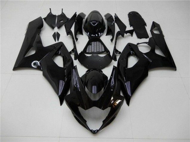 Glänzend Schwarz 05-06 Suzuki GSXR 1000 Motorrad Verkleidung Glänzend Schwarz 05-06 Suzuki GSXR 1000 Motorrad Verkleidung