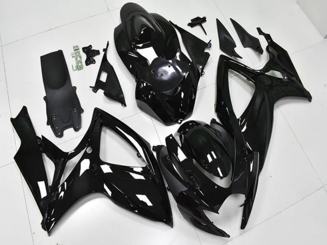 Glänzend Schwarz 06-07 Suzuki GSXR 600/750 Motorrad Verkleidung Glänzend Schwarz 06-07 Suzuki GSXR 600/750 Motorrad Verkleidung