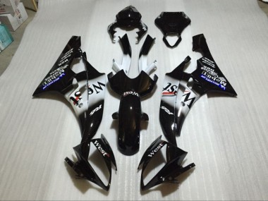 Glänzend Schwarz 06-07 Yamaha YZF R6 Motorrad Verkleidung