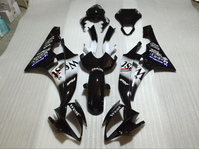 Glänzend Schwarz 06-07 Yamaha YZF R6 Motorrad Verkleidung Glänzend Schwarz 06-07 Yamaha YZF R6 Motorrad Verkleidung