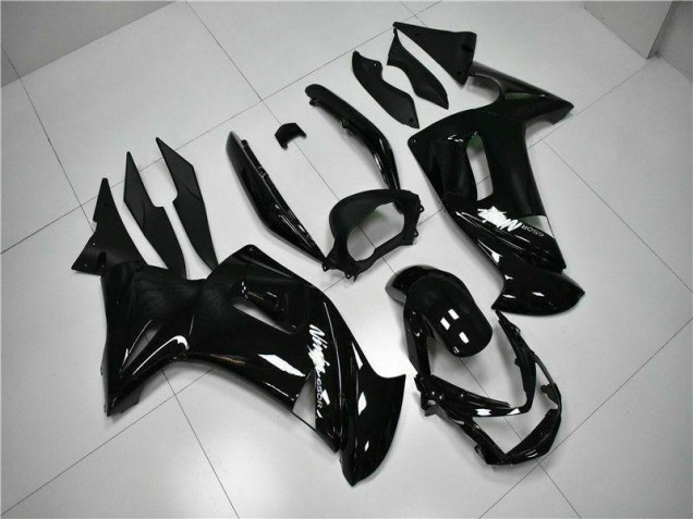 Glänzend Schwarz 06-08 Kawasaki EX650 Motorrad Verkleidung Glänzend Schwarz 06-08 Kawasaki EX650 Motorrad Verkleidung