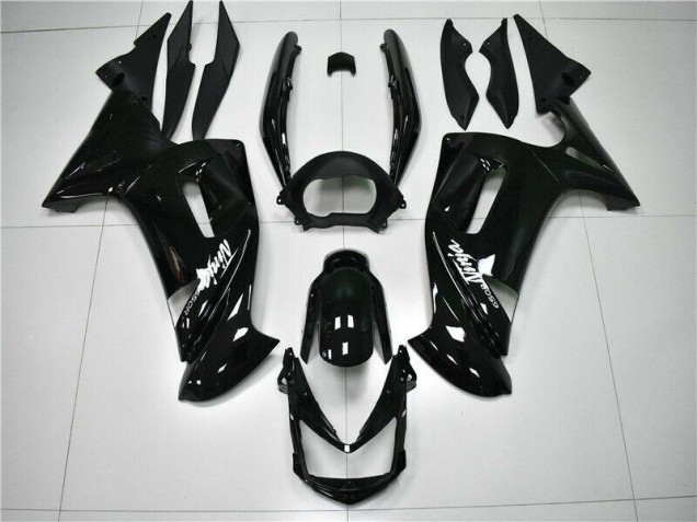 Glänzend Schwarz 06-08 Kawasaki EX650 Motorrad Verkleidung Glänzend Schwarz 06-08 Kawasaki EX650 Motorrad Verkleidung