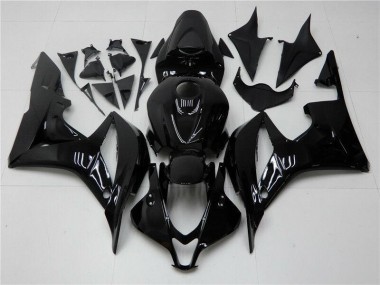 Glänzend Schwarz 07-08 Honda CBR600RR Motorrad Verkleidung