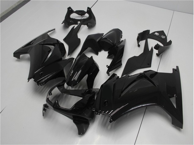 Glänzend Schwarz 08-12 Kawasaki EX250 Motorrad Verkleidung Glänzend Schwarz 08-12 Kawasaki EX250 Motorrad Verkleidung