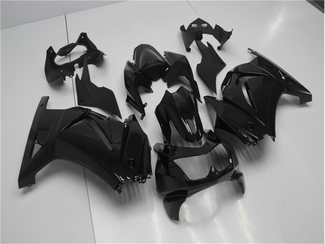 Glänzend Schwarz 08-12 Kawasaki EX250 Motorrad Verkleidung Glänzend Schwarz 08-12 Kawasaki EX250 Motorrad Verkleidung
