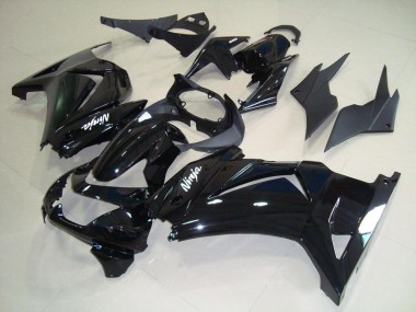Glänzend Schwarz 08-12 Kawasaki ZX250R Motorrad Verkleidung