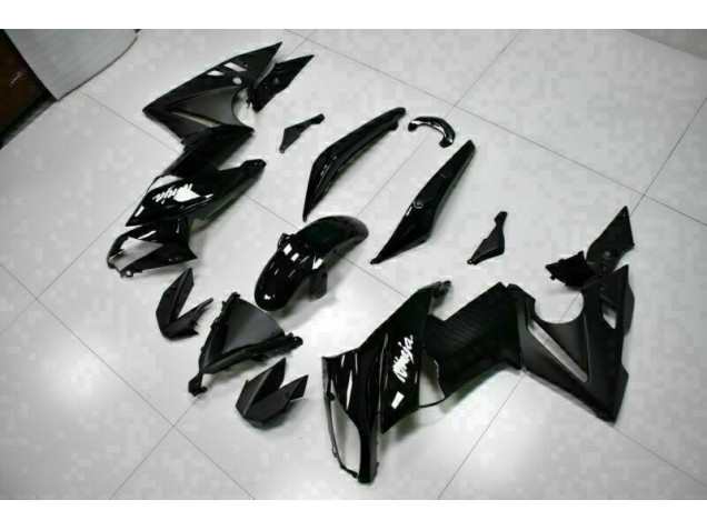 Glänzend Schwarz 09-11 Kawasaki EX650 Motorrad Verkleidung Glänzend Schwarz 09-11 Kawasaki EX650 Motorrad Verkleidung