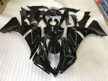 Glänzend Schwarz 09-11 Yamaha YZF R1 Motorrad Verkleidung