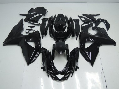 Glänzend Schwarz 09-16 Suzuki GSXR 1000 Motorrad Verkleidung