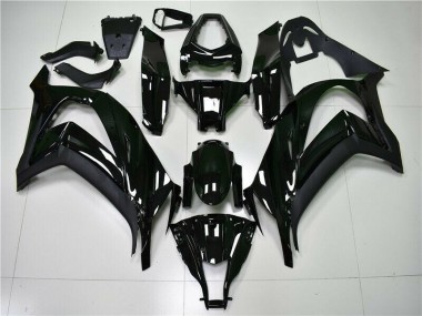 Glänzend Schwarz 11-15 Kawasaki ZX10R Motorrad Verkleidung