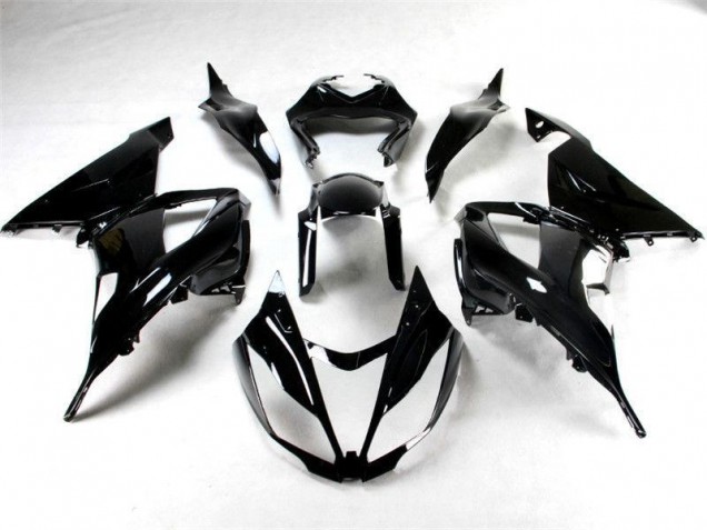 Glänzend Schwarz 13-18 Kawasaki ZX6R Motorrad Verkleidung Glänzend Schwarz 13-18 Kawasaki ZX6R Motorrad Verkleidung