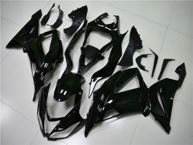 Glänzend Schwarz 13-18 Kawasaki ZX6R Motorrad Verkleidung