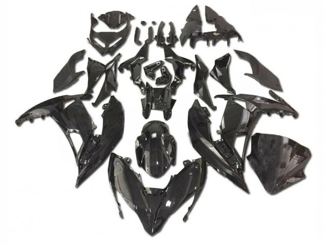 Glänzend Schwarz 17-19 Kawasaki EX650 Motorrad Verkleidung Glänzend Schwarz 17-19 Kawasaki EX650 Motorrad Verkleidung