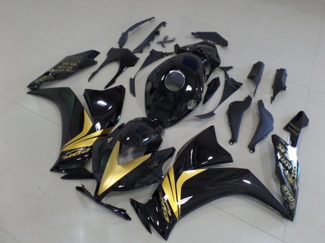 Glänzend Schwarz Gold Aufkleber 12-16 Honda CBR1000RR Motorrad Verkleidung Glänzend Schwarz Gold Aufkleber 12-16 Honda CBR1000RR Motorrad Verkleidung