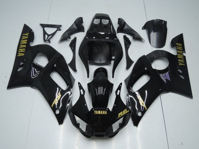 Glänzend Schwarz Gold Aufkleber 98-02 Yamaha YZF R6 Motorrad Verkleidung Glänzend Schwarz Gold Aufkleber 98-02 Yamaha YZF R6 Motorrad Verkleidung