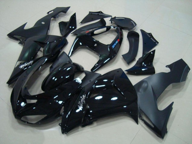 Glänzend Schwarz Matt Schwarz 06-07 Kawasaki ZX10R Motorrad Verkleidung Glänzend Schwarz Matt Schwarz 06-07 Kawasaki ZX10R Motorrad Verkleidung