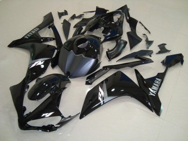Glänzend Schwarz Weiß 07-08 Yamaha YZF R1 Motorrad Verkleidung