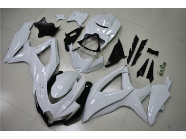 Glänzend Weiß 08-10 Suzuki GSXR 600/750 Motorrad Verkleidung