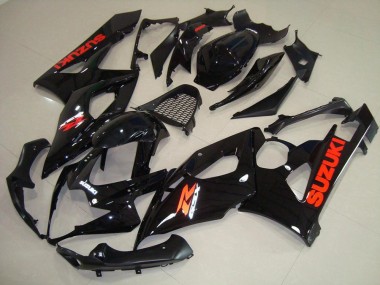 Glänzend schwarz roter Aufkleber 05-06 Suzuki GSXR 1000 Motorrad Verkleidung