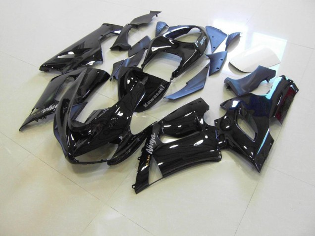 Glänzend schwarz silberne Aufkleber 05-06 Kawasaki ZX6R Motorrad Verkleidung Glänzend schwarz silberne Aufkleber 05-06 Kawasaki ZX6R Motorrad Verkleidung