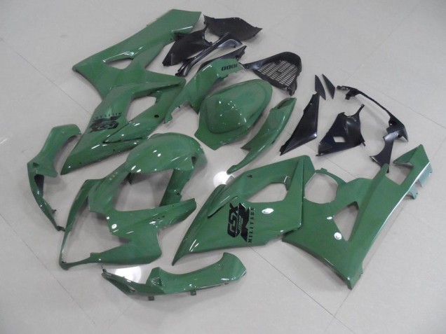 Glänzendes Armee grün 05-06 Suzuki GSXR 1000 Motorrad Verkleidung
