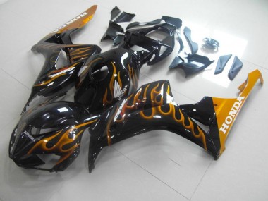 Gold Flamme 06-07 Honda CBR1000RR Motorrad Verkleidung