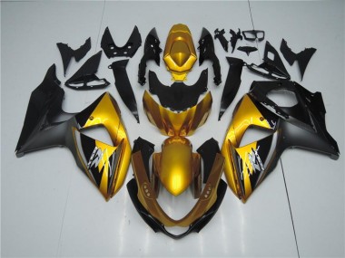 Gold Schwarz 09-16 Suzuki GSXR 1000 Motorrad Verkleidung