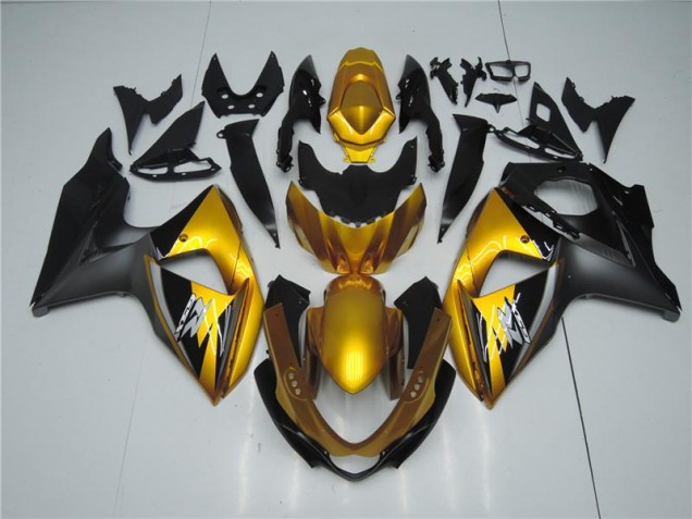 Gold Schwarz 09-16 Suzuki GSXR 1000 Motorrad Verkleidung Gold Schwarz 09-16 Suzuki GSXR 1000 Motorrad Verkleidung