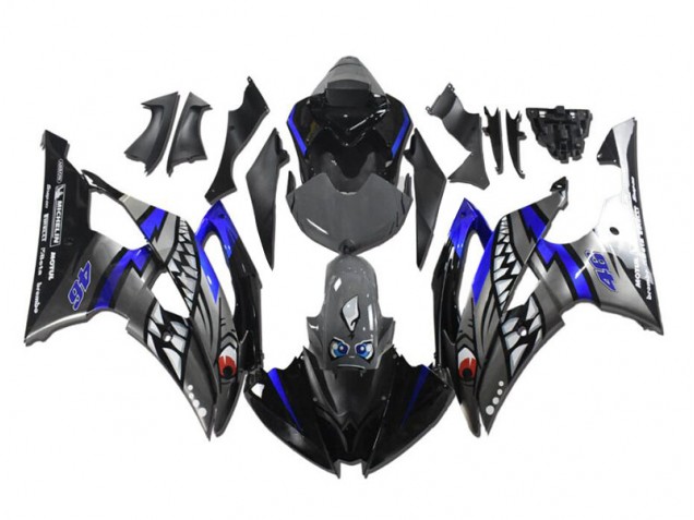 Grau Blau Hai 08-16 Yamaha YZF R6 Motorrad Verkleidung Grau Blau Hai 08-16 Yamaha YZF R6 Motorrad Verkleidung