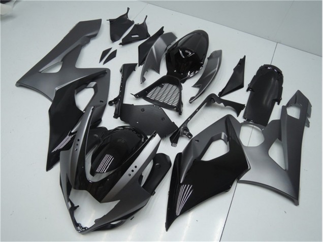 Grau Schwarz 05-06 Suzuki GSXR 1000 Motorrad Verkleidung & Plastik Grau Schwarz 05-06 Suzuki GSXR 1000 Motorrad Verkleidung & Plastik
