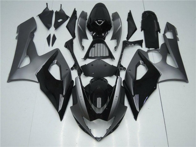Grau Schwarz 05-06 Suzuki GSXR 1000 Motorrad Verkleidung & Plastik Grau Schwarz 05-06 Suzuki GSXR 1000 Motorrad Verkleidung & Plastik