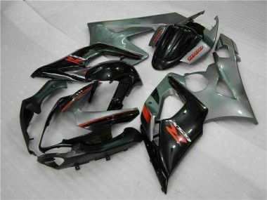 Grau Schwarz 05-06 Suzuki GSXR 1000 Motorrad Vollverkleidung